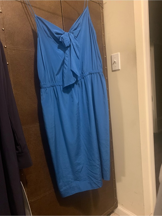 dkny cobalt blue dress | Dresses | Dkny Tiefront Midi 12% spandex Dry clean >Dress Strappy Long Black Prom Coat Size:54 R